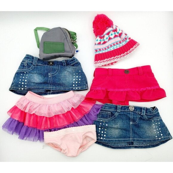 Build-A-Bear Clothing Tops, Skirt, Backpack, Hat 10 Piece Lot - Picture 2 of 4